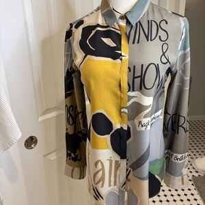 Burberry Silk Print Blouse